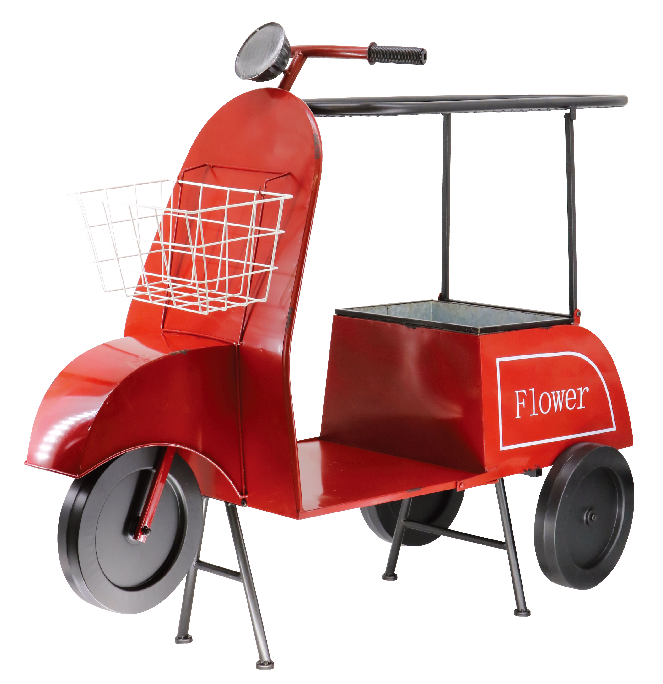 フラワーワゴン （赤色スクーター）81430