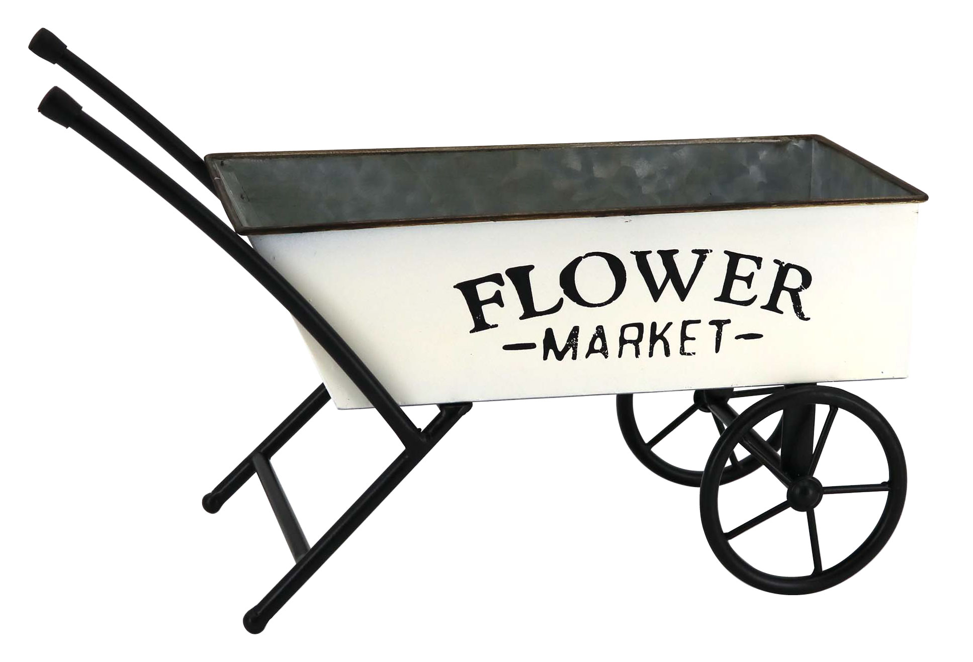 Flower Stand - フラワーワゴン （2輪台車：ホワイト）81436