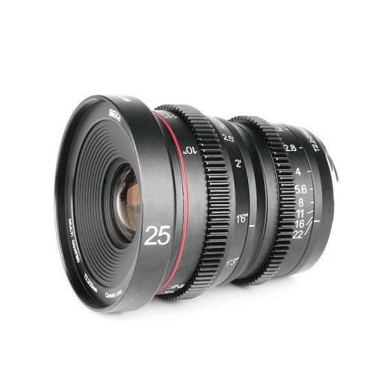 MEIKE MK-25mm T2.2 Eマウントシネマレンズ メイケ 焦点距離25mm 広角レンズ