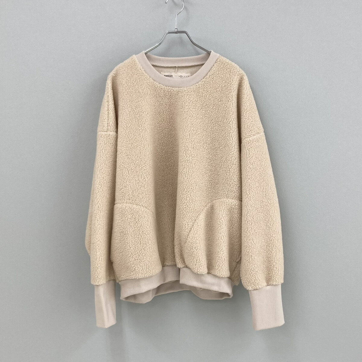 【30%OFF!】【HARVESTY】BOA FLEECE EGG PULLOVER ボアフリース エッグプルオーバー ハーベスティ A523..