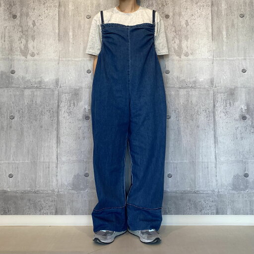 【MEYAME】デニム ギャザー オールインワン メヤメ MEY-2020 DENIM GATHERED ALL IN ONE サロペット つなぎ 【MEYAME】デニム ギャザー オールインワン メヤメ MEY-2020 DENIM GATHERED ALL IN ONE サロペット つなぎ