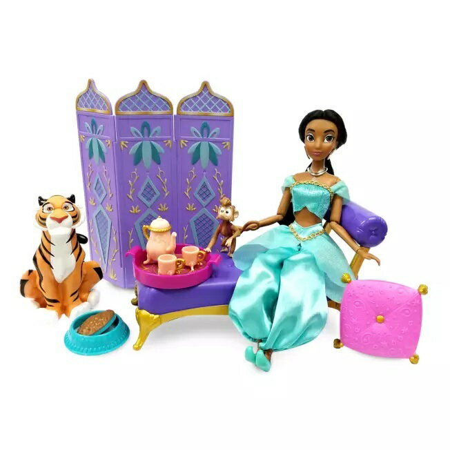 fBYj[ ( Disney ) WX~ NVbNh[ pX EW Zbg AWƖ@̃v  Jasmine Classic Doll Palace Lounge Play Set ? Aladdin [sAi]