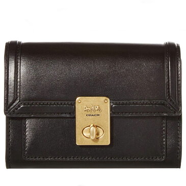 コーチ 財布 二つ折り アウトレット 黒 二つ折り財布 レディース 折り財布 ミニ財布 Coach