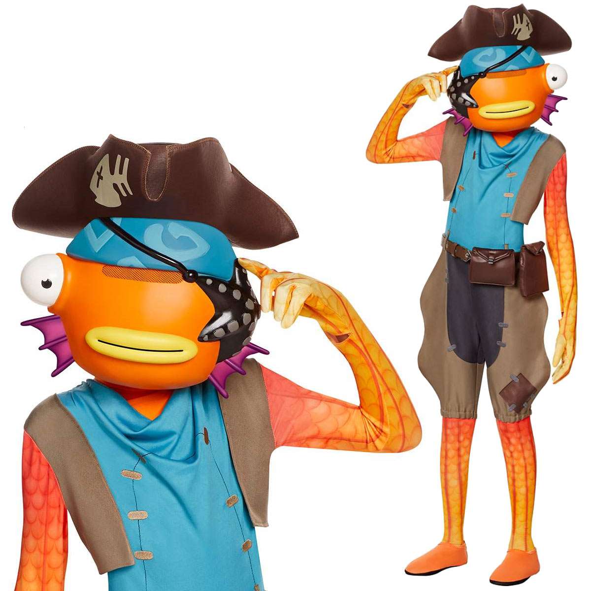 フォートナイト フィッシュスティック コスプレ 子供用 コスチューム Fishstick スキン 服 ハロウィン Fortnite