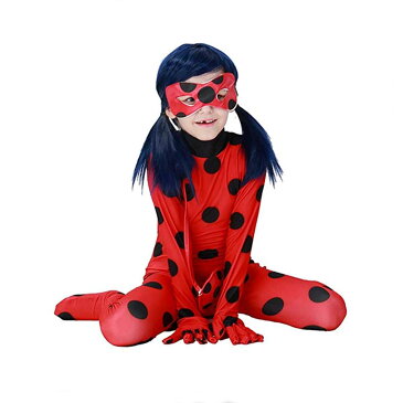 ミラキュラス レディバグ&シャノワール てんとうむし コスプレ 衣装 子供 キッズ ディズニーチャンネル コスチューム ハロウィン Miraculous