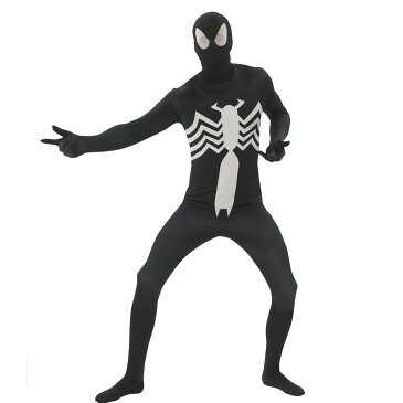 スパイダーマン ブラックスパイダーマン スーツ 大人用 コスプレ コスチューム ハロウィン Holloween Spider-Man