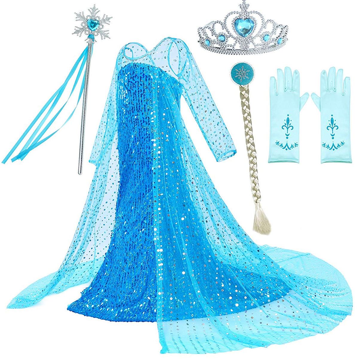 楽天LAngelinaアナと雪の女王 ドレス 子供 エルサ なりきり ワンピース アナ雪 キッズ コスプレ 衣装 仮装 コスチューム Frozen