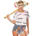 【大セール！まだ間に合う 】ハーレイクイン コスプレ t シャツ グッズ 楽天 仮装 衣装 女優 覚醒 HarleyQuinn