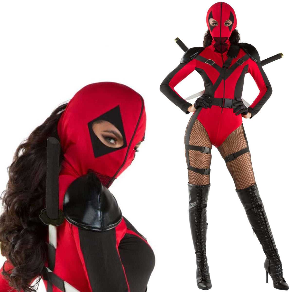 デッドプール コスプレ 大人 セクシー アメコミ レディース 仮装 衣装 ハロウィン Deadpool