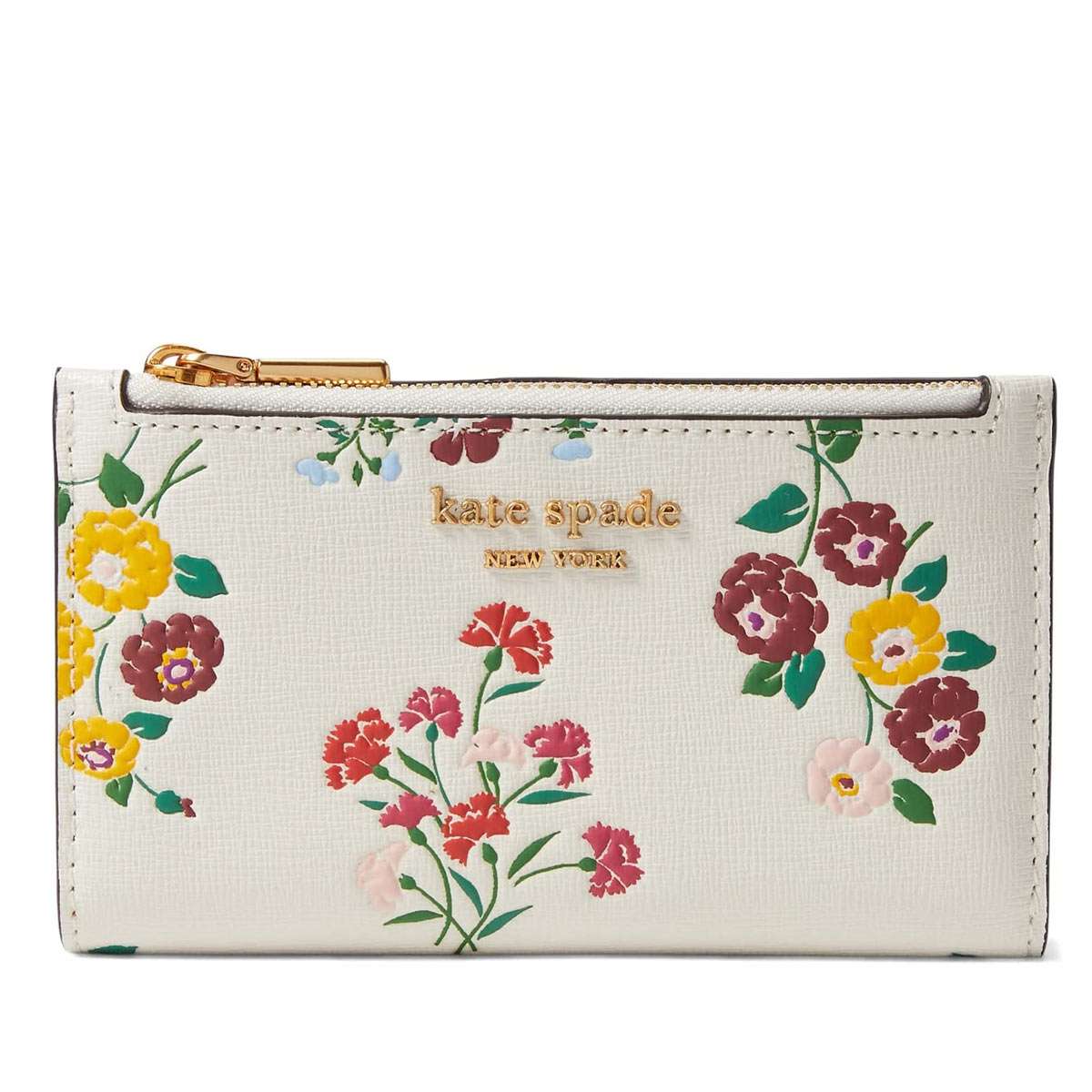 ケイトスペード 財布 二つ折り レディース 花 ファスナー オシャレ ブランド 新作 Kate Spade