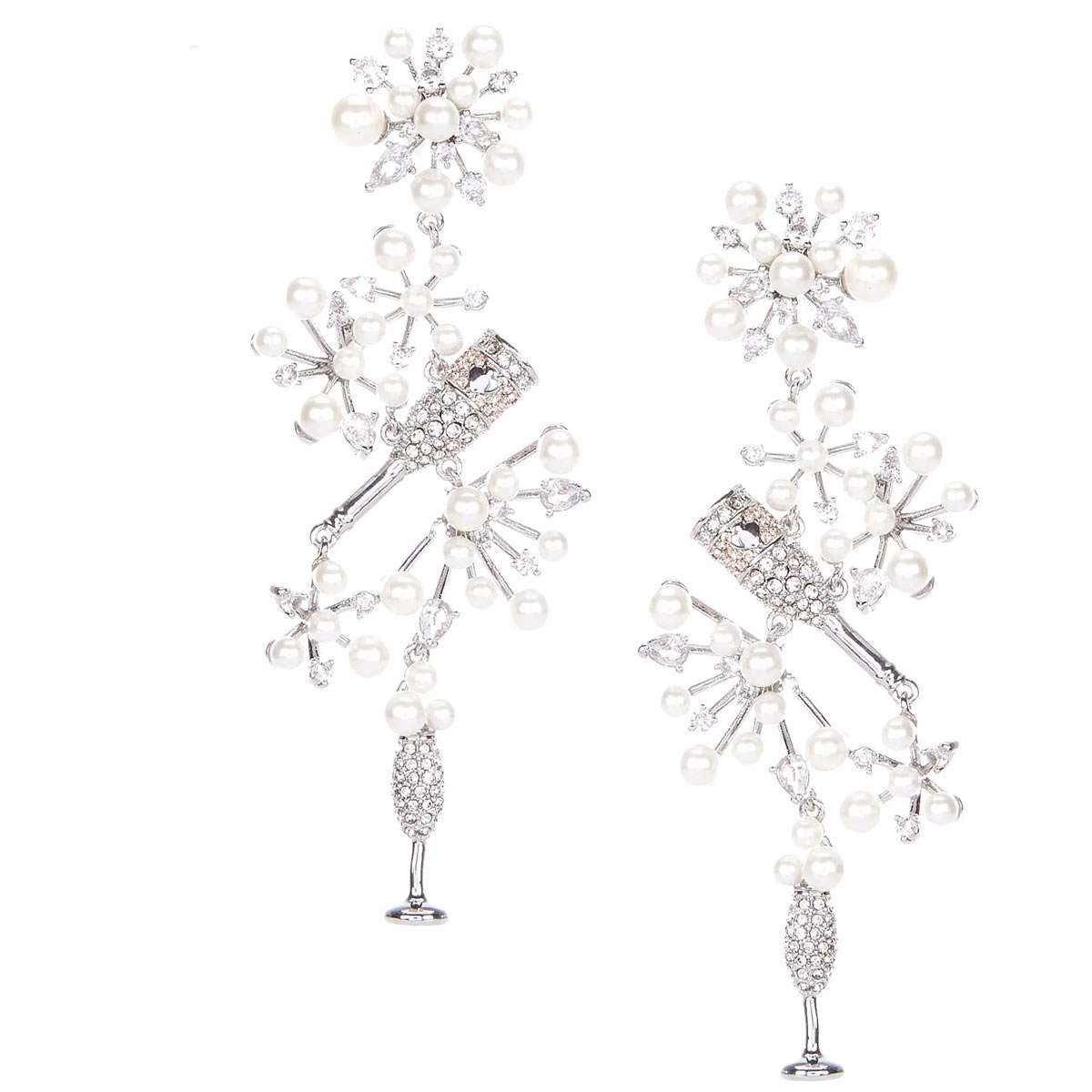 ケイトスペード ピアス シャンパン 揺れる 大きめ ぶら下がり ブランド 派手 プレゼント Kate Spade