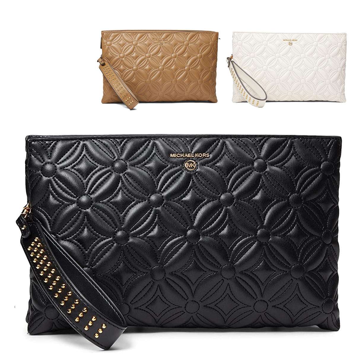 マイケルコース クラッチバッグ ポーチ レディース ブランド リストレット 小物入れ 大きめ 可愛い Michael Kors