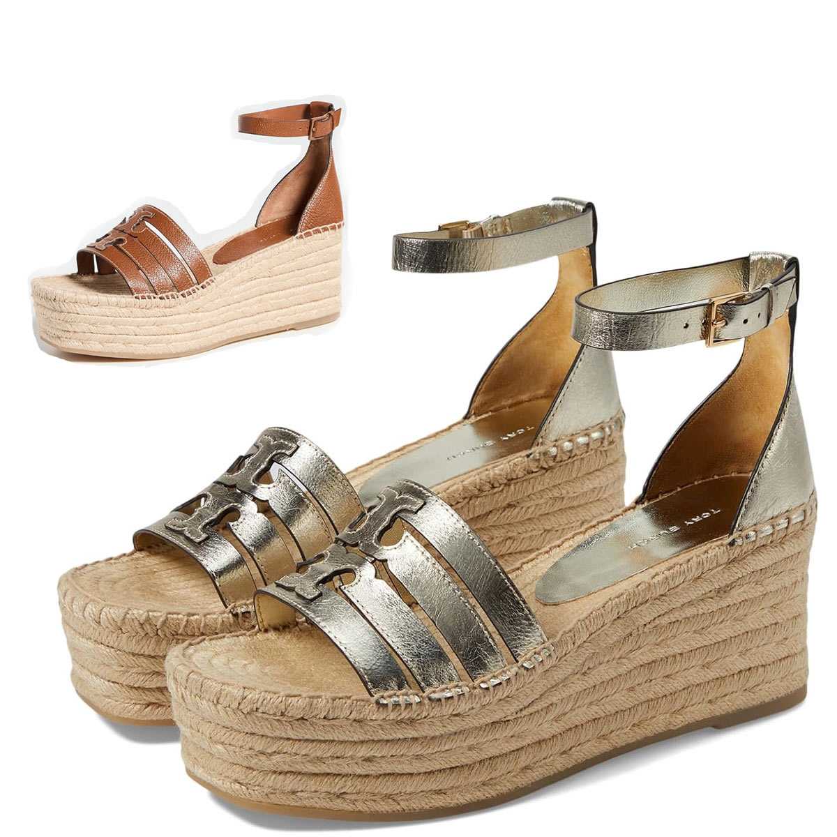 トリーバーチ エスパドリーユ レディース ブランド サンダル 厚底 ウエッジソール ヒール バックストラップ Tory Burch