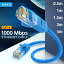 CAT6 LAN֥ 0.5m 1m 1.5m 2m 3m RJ45 ƥ꡼6֥ 1000MHz Ķ®󥿡ͥåȥ֥