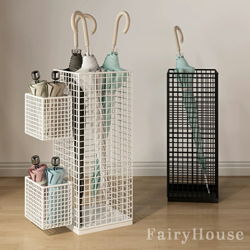 傘立て 玄関 10本収納 大容量 正方形 高さ50cm かさたて スリム 玄関収納 かさラック 屋外 傘収納 折り..