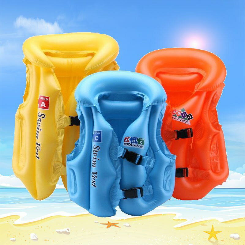 Life Jackets - 空気入り浮き輪 ライフジャケット 強い浮力 子供用 シーサイドフローティングベスト救命胴衣 フローティングベスト 安全ストルドル シュノーケリング 水泳チョッキライフジャケット キッズ ライフベスト 着脱しやすいシュノーケリングベスト