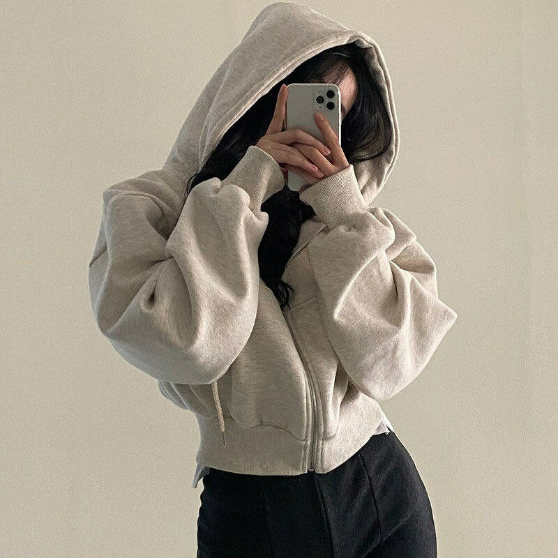 Rakuten - パーカー レディース 長袖 春秋服 ジップアップ 無地 ゆったり 柔らかい肌触り 快適 トップス スポーツ フード付き スウェットシャツ おしゃれ 可愛い トップス 通勤 オフィス お出かけ