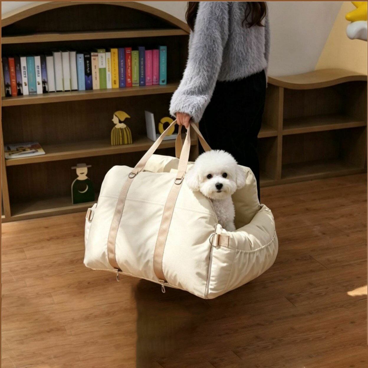 この商品について 適用対象：小型犬、猫、小動物など。ご購入前に、ペットの体重と体長を確認お願いします。洗えるマットも付属します。ペットに心地よく安全な寝所を提供します。ペットへの理想的なギフトです。 【高い快適性 通年タイプ】ワンちゃんやネコちゃんにお勧めの通年タイプのベッドです。湿気や汚れから遠ざけます。冬の寒さ対策はもちろん夏場のエアコンの冷え対策にも大活躍です。季節を問わず快適です。 【アフターサービス保証】ご注意：測定方法が異なるため、実際のサイズは1〜2cmの誤差がある場合があります。製品が故障した場合は、お気軽にお問合わせてください。私たちはお客様が100％満足できるように努めていきます。この商品について 適用対象：小型犬、猫、小動物など。ご購入前に、ペットの体重と体長を確認お願いします。洗えるマットも付属します。ペットに心地よく安全な寝所を提供します。ペットへの理想的なギフトです。 【高い快適性 通年タイプ】ワンちゃんやネコちゃんにお勧めの通年タイプのベッドです。湿気や汚れから遠ざけます。冬の寒さ対策はもちろん夏場のエアコンの冷え対策にも大活躍です。季節を問わず快適です。 【アフターサービス保証】ご注意：測定方法が異なるため、実際のサイズは1〜2cmの誤差がある場合があります。製品が故障した場合は、お気軽にお問合わせてください。私たちはお客様が100％満足できるように努めていきます。