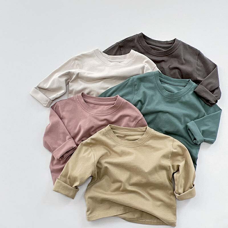 Rakuten - Tシャツ キッズ 子供服 女の子 男の子 長袖 tシャツ カットソー 春 夏 秋 トップス ジュニア 綿 コットン ロングT ユニセックス ベビー服 赤ちゃん 子ども服 おしゃれ 可愛い 入園 入学 保育園 幼稚園 小学生 80 90 100 110 120 130cm 誕生日 プレゼント お出かけ 送料無料
