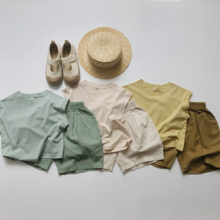 Tシャツ キッズ ノースリーブ ベビー服 男の子 女の子 tシャツ カットソー 綿 無地 子供服 夏 トップス 赤ちゃん ジュニア 子ども服 ユニセックス おしゃれ 可愛い 入園 入学 保育園 幼稚園 小学生 80 90 100 110 120 130cm 誕生日 プレゼント お出かけ 送料無料