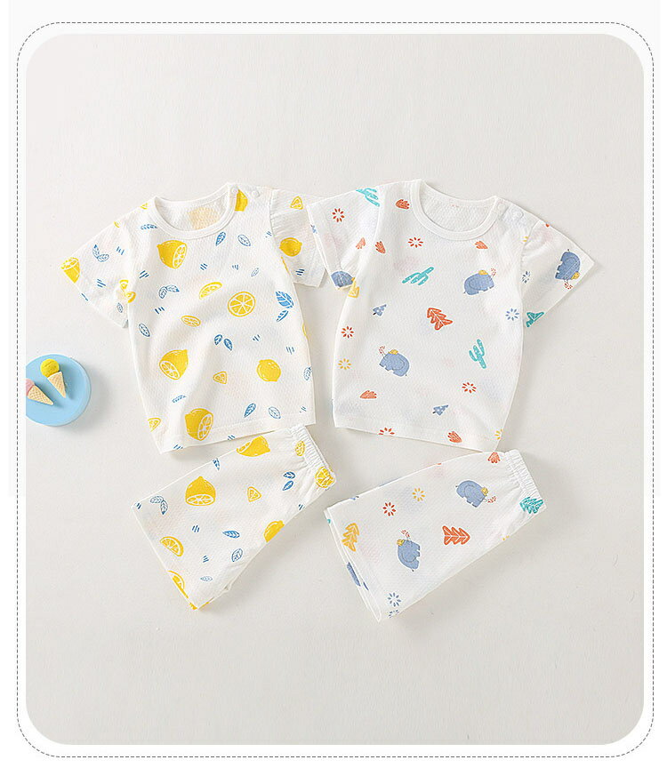14色 セットアップ キッズ 綿 ベビー服 女の子 男の子 ルームウェア 上下セット 夏 新生児 赤ちゃん 子供服 部屋着 パジャマ トップス 半袖 ハーフパンツ おしゃれ 可愛い 入園 保育園 幼稚園 66 73 80 90 100 110cm 誕生日 出産お祝い プレゼント 出産準備 お出かけ