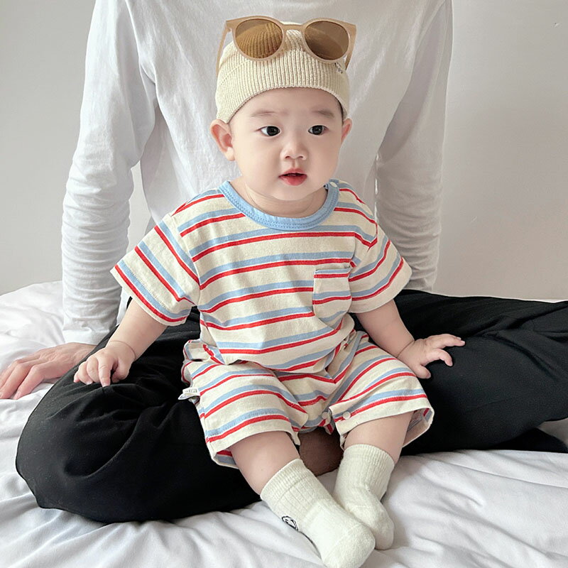 Short Sleeves - ベビー服 ロンパース 半袖 綿 新生児 赤ちゃん 子供服 女の子 男の子 カバーオール キッズ 子ども服 ルームウェア 部屋着 パジャマ 66 73 80 90cm おしゃれ 可愛い 春 夏 出産お祝い プレゼント 入園 保育園 誕生日 初節句 食い初め お出かけ 送料無料