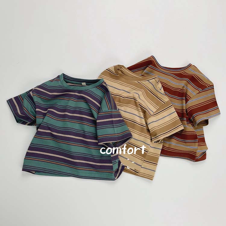 Rakuten - Tシャツ キッズ 半袖 ベビー服 男の子 女の子 tシャツ 綿 コットン 子供服 トップス ジュニア カットソー 夏服 子ども服 ユニセックス 赤ちゃん おしゃれ 可愛い 幼稚園 小学生 80cm 90cm 100cm 110cm 120cm 130cm 誕生日 プレゼント お出かけ シンプル 送料無料