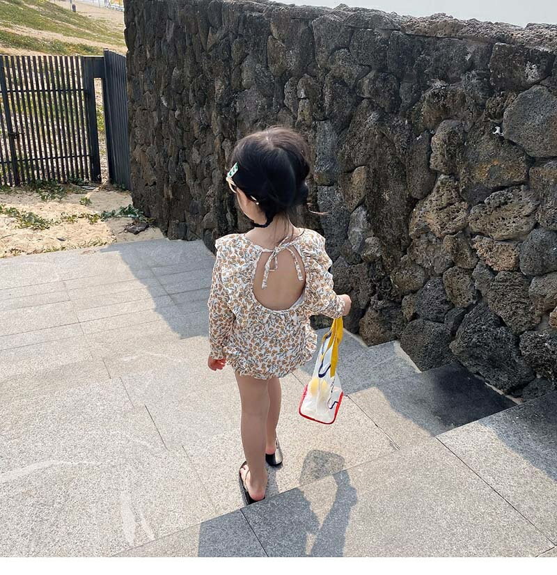 キッズ 水着 女の子 長袖 スイムキャップ オールインワン 子供 みずぎ ジュニア ベビー水着 赤ちゃん 90 100 110 120 130 140cm スクール水着 スイムウェア おしゃれ 可愛い スイミング プール 紫外線カット 幼稚園 小学生 学校 水遊び 温泉 海水浴 ビーチ 海 旅行 子供服