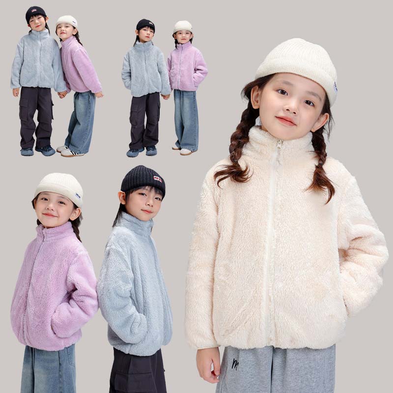 ボア コート キッズ アウター もこもこ ベビー服 ジャンパー 防寒 暖かい 男の子 女の子 冬着 韓国子供服 オーバー ジャケット 子供服 トップス 長袖 ジュニア 赤ちゃん 幼稚園 小学生 入園 入学 100cm 110cm 120cm 130cm 140cm 150cm 160cm 誕生日 プレゼント(4.0)