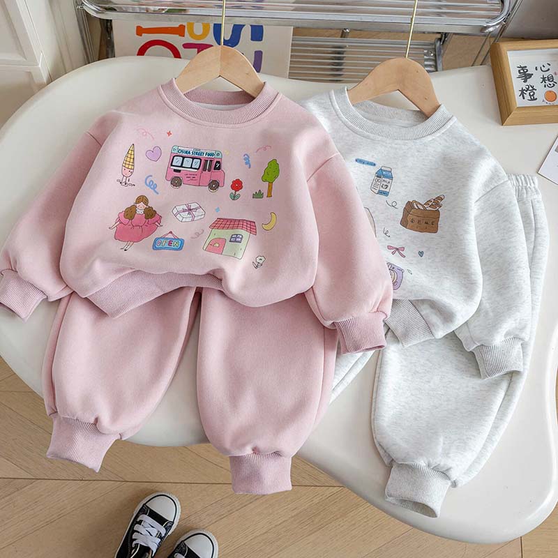 Rakuten - ジャージ 子供ジャージ セットアップ 上下2点セット ダンス衣装 キッズ 女の子 男の子 ジュニア 80cm 90cm 100cm 110cm 120cm 130cm 春 秋 冬 スウェット 長袖 ガールズ トレーナー スポーツウェア カジュアル 修学旅行 キャンプ 子供服 ヒップホップ 韓国風