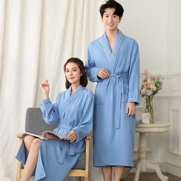 6色！メンズ バスローブ メンズ タオル地 バスローブ ナイトガウン 綿ロング丈 ユニセックス レディース ホテル ローブ 男女兼用 ルームウェア 薄手 単品売り(4.0)