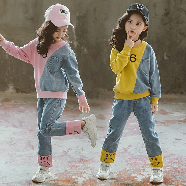 Rakuten - キッズシャツ デニムパンツ 春秋 長袖 女の子可愛い 女の子 着やす カジュアル ナチュラル 華やか 通学 入学 入園 発表会 卒園式 学園祭可愛い 女児 可愛い 人気