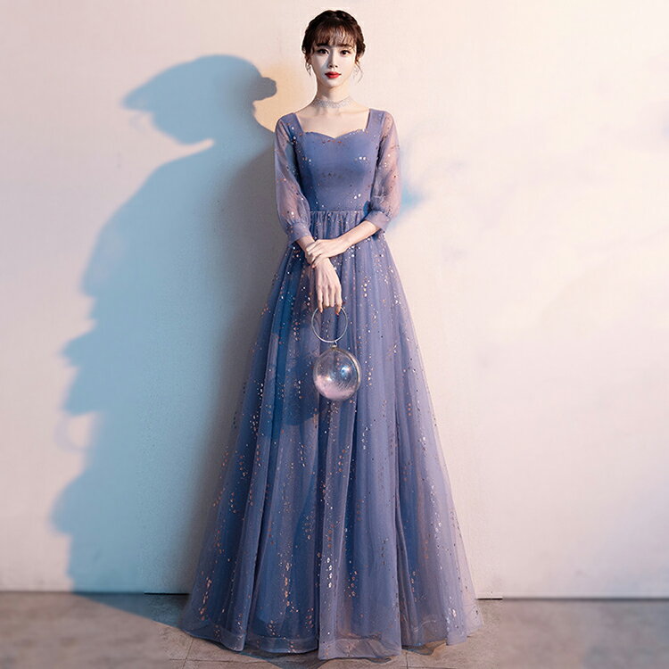 Rakuten - パーティードレス ロング花嫁ウェディングドレス 結婚式　ワンピース　体型カバー Aライン パーティードレス　披露宴/入学式/七五三/発表会/二次会