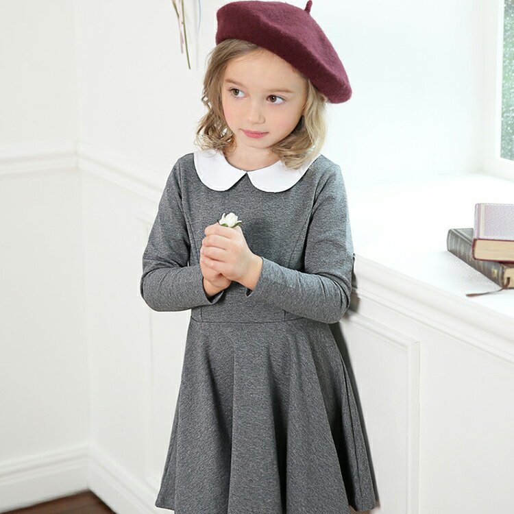 Rakuten - 子供服 ワンピース キッズ 女の子 秋着 長袖 ワンピース 膝丈 子供ドレス dress 韓国子供服 ジュニア カジュアル おしゃれ 可愛い 新品