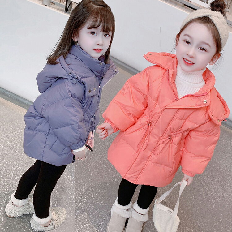 キッズコート フード付き 上品 可愛い 防寒コート 防風 秋服 冬服 暖かい ジュニア キッズアウター 女児 90 100 110 120 130 子ども服 カジュアル 無地 スイカレッド パープル