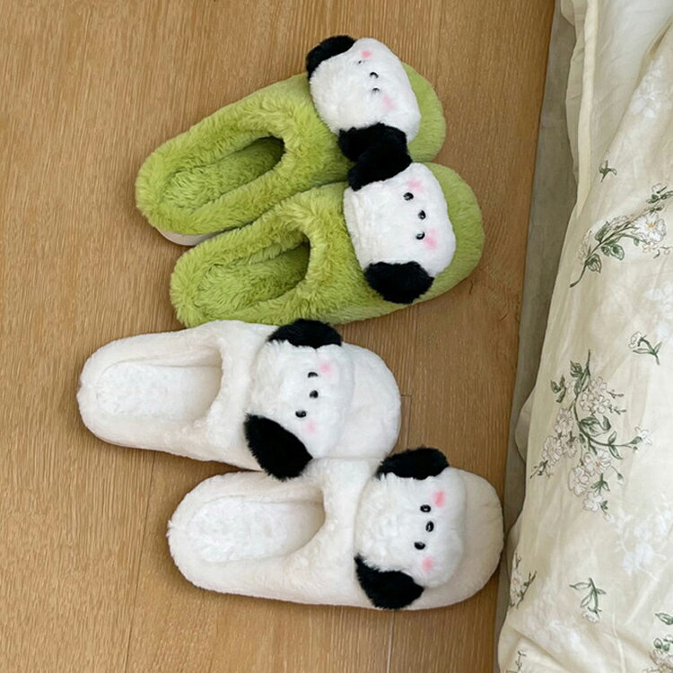 22-24.5cmルームシューズ スリッパ もこもこ 起毛 厚底 冬用かわいい おしゃれ 洗える低反発インソール オフィス 室内履き 無地来客 カ 冷え対策 クッション性 前詰まりふわふわ