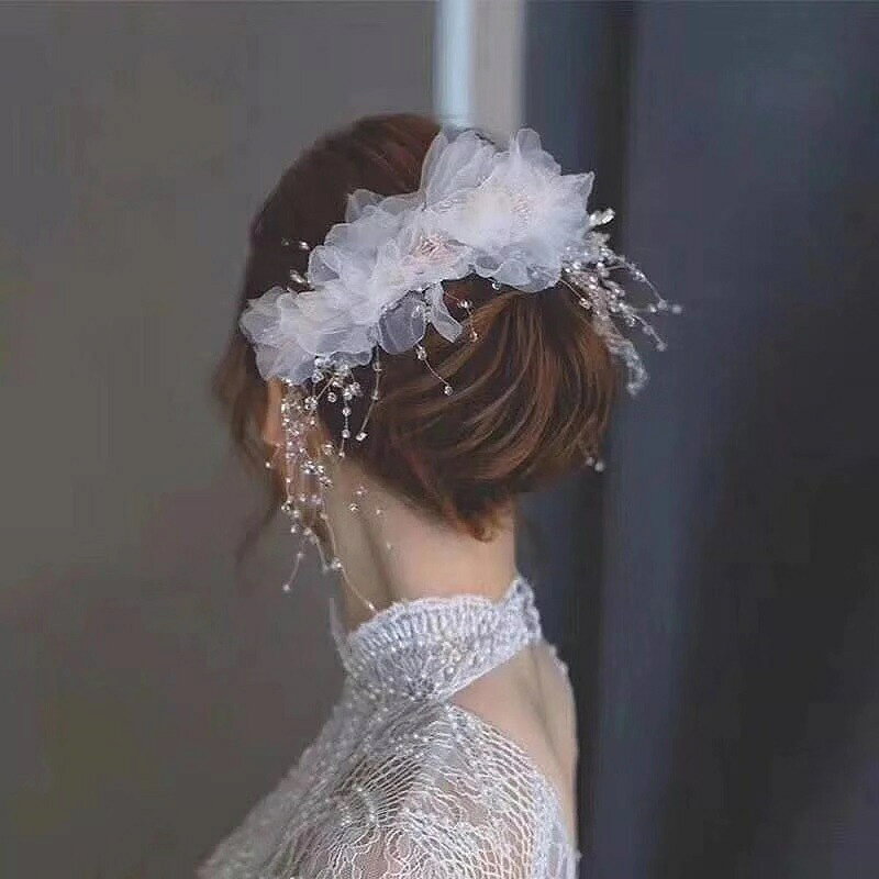 ウエディング レディース 髪飾り ヘアピン ヘアアクセサリー お嫁さん 花嫁 披露宴...