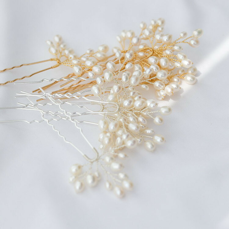 U型かんざし パール 髪飾り ヘアクリップ 発表会 演奏会 ドレス アクセサリー キッズ レディース 女の子 女性 フォーマル ヘッドドレス 結婚式 花嫁 成人式 ウェディング 結婚式 ウエディング二次会