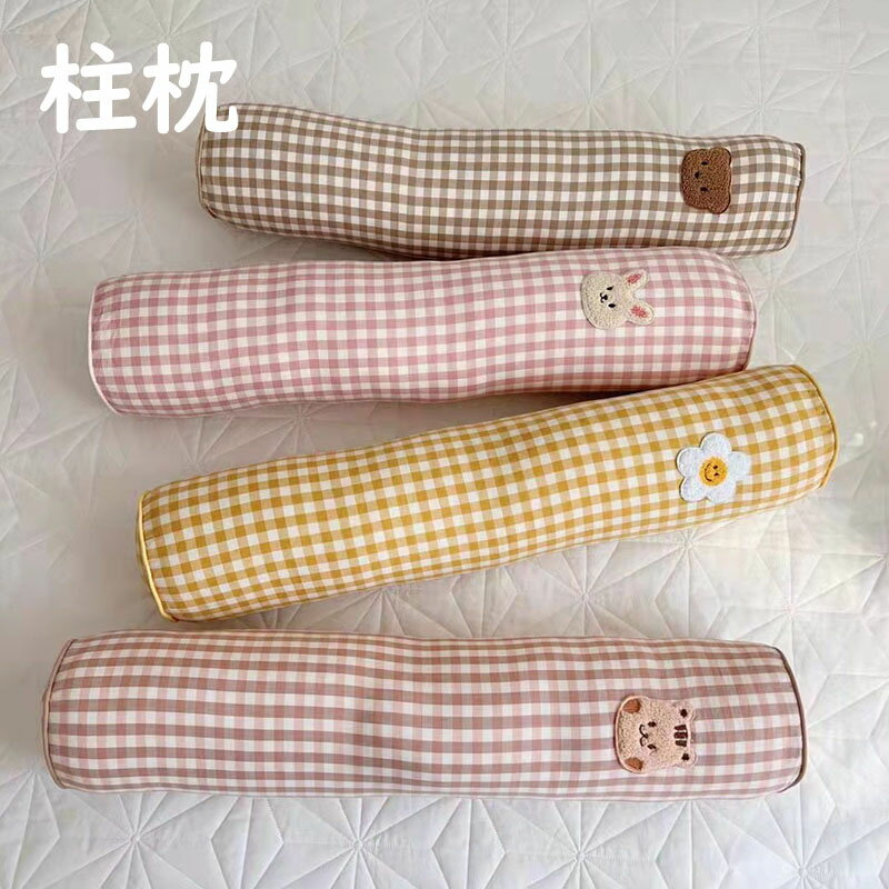 ベビー枕 バッグカーペット 柱型 長型 赤ちゃん まくら 新生児 絶壁防止 コットン 洗える ベビー枕 出産祝い プレゼント ギフト 枕 可愛い 幼児 ベビー 出産準備 子供 円柱 抱き枕 クッション 床ごこち 添い寝枕 3