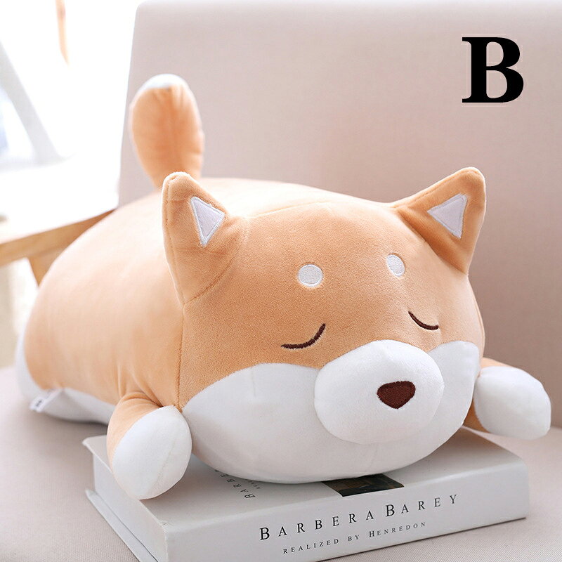 lanmanyaの柴犬 犬 イヌ ぬいぐるみ 人気 ギフト プレゼント 手触りまるまる ふわふわ 可愛い おもちゃ おしゃれ 可愛い 柔らかい 子供 彼女 かわいい 癒し 抱き枕 添い寝枕 床ごこち お祝い｜アングル3
