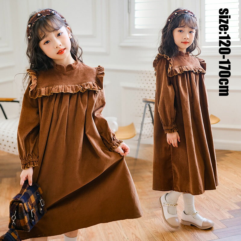 【商品コード】：y498521 【素材】：コ一デュロイ 【カラー】：写真色 【サイズ】：（約） *着丈：80cm(120) 85cm(130) 90cm(140) 95cm(150) 100cm(160) 105cm(170) *バスト：7...