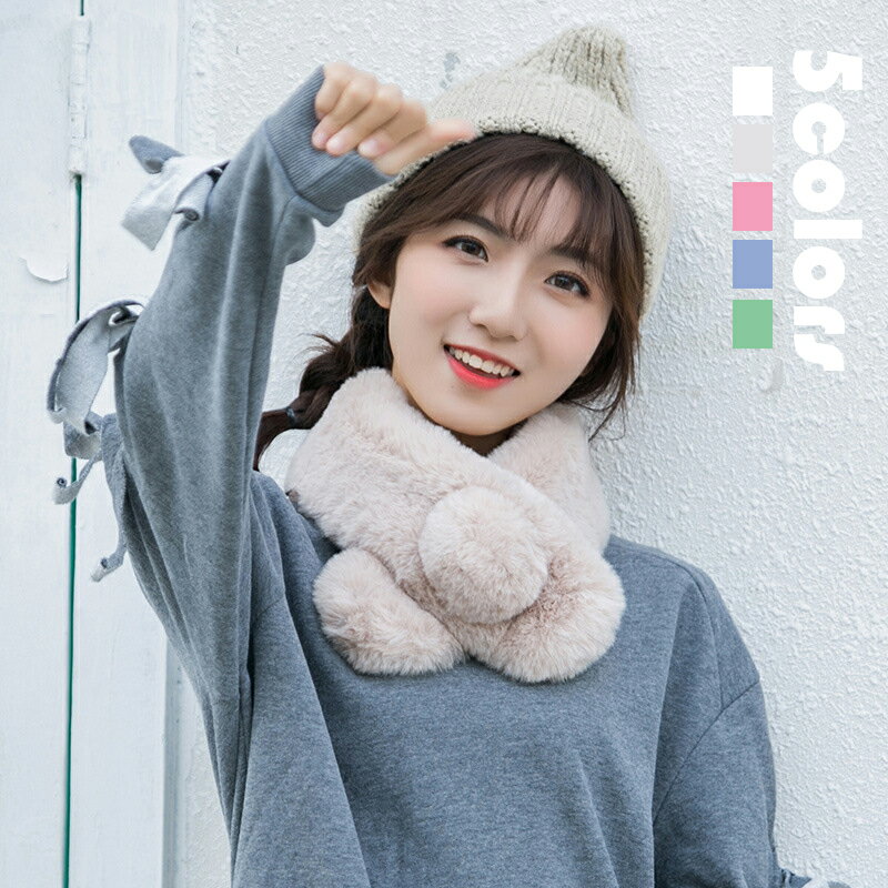 【送料無料】ふわもこネックウォーマー 冬物 レディース おしゃれ 人気 マフラー スカーフ あったか ふ..