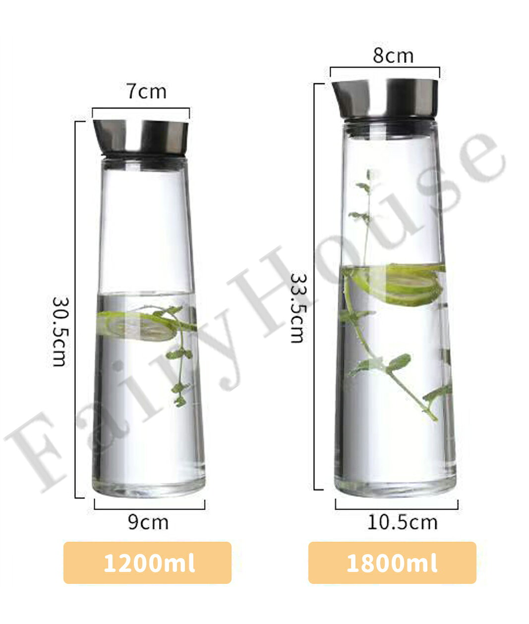 lanmanyaの【6%OFFクーポン】ガラス ピッチャー 蓋付き 1.2リットル 1.8リットル 1.2L 1.8L 麦茶ポット ドアポケット 耐熱 食洗器対応 麦茶 水 ポット 冷蔵庫 ドアポケット 水差し ボトル スリム 冷茶 ジャグ 洗える ウォーターピッチャー おしゃれ 冷茶ポット 送料無料｜アングル2