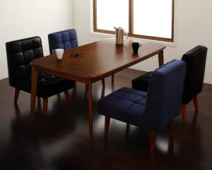 ダイニングセット（テーブル&チェア） チェア&ダイニングセット 4人 5点セット(テーブル+チェア4脚) W160