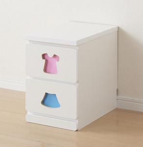 Rakuten - 子供用収納 小さいうちからお片付けの習慣が身に付く知育チェスト mapache マパーチェ 2杯タイプ 女の子向け