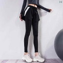 レディース スパッツ レギンス Beemen ヨガ パンツ レディース 速乾 プロ 仕様 ランニング トレーニング アウターウェア 伸縮性 タイト フィットネス フェイク ツーピース スポーツ ショーツ