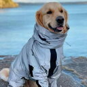 ワンちゃん用 かっぱ 犬の レインコートの 戦術的な 反射 ジャケット 中型および 大型 ゴールデンレトリバーの サイド シェパードは 四 足の オールインクルーシブの 防水 レインコートに 出かけます