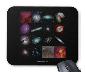 『 銀河の写真コラージュ 』のマウスパッド:フォトパッド(宇宙シリーズ)