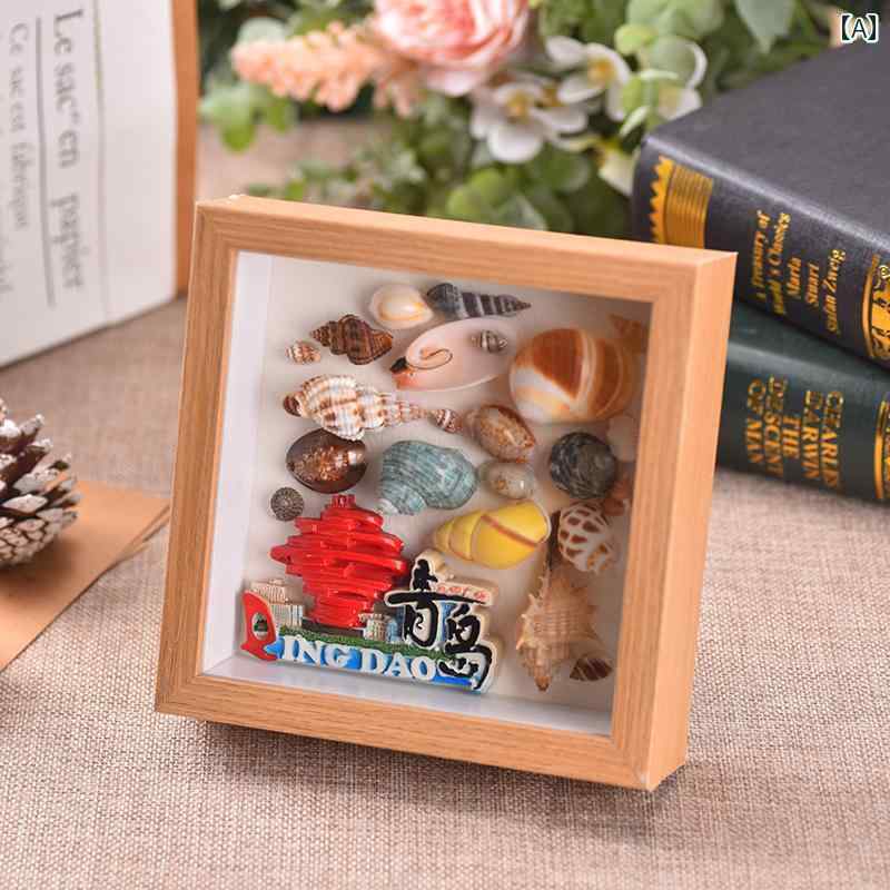 かわいい 飾り 雑貨 青島 特色 観光 土産 貝殻 フォトフレーム DIY 製作 家庭用 家具 モダン ビジネス ギフト