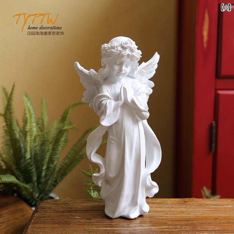 かわいい 飾り 雑貨 の クラシック 天使の 食料 品の 庭の 中庭の キューピッド アートの 装飾 ギフト ストアの 家の